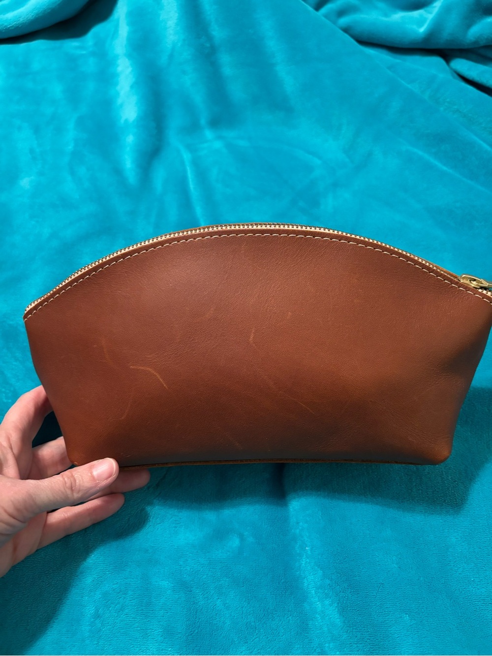 Portland Leather Goods Total Eclipse Makeup Bag